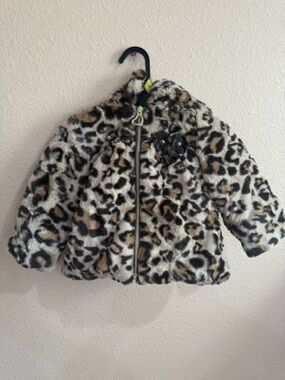 Toddler Faux Fur Leopard Print Jacket - 18months